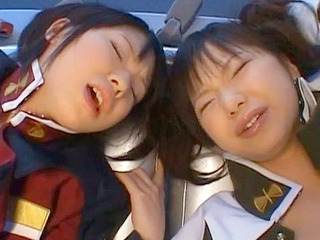 Airi and Meiri, two hot Asian ladies cosplaying naughty 'sex', 'fuck', 'XXX' acts in Tokyo, Thai, China 'porn' scenes.