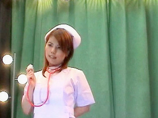 Nurse's Sexy Ass Posing in White Uniform, Turns You On Like Nippon Porn