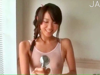 Japanese sweetheart's steamy shower fucksluscious Nippon princess's XXX bath time.