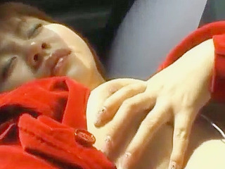 Japanese Ride - Nippon Lady with a Nice Ride Gets Her Nipples Teased by a Stranger